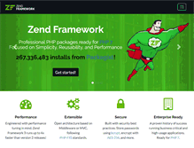 Tablet Screenshot of framework.zend.com